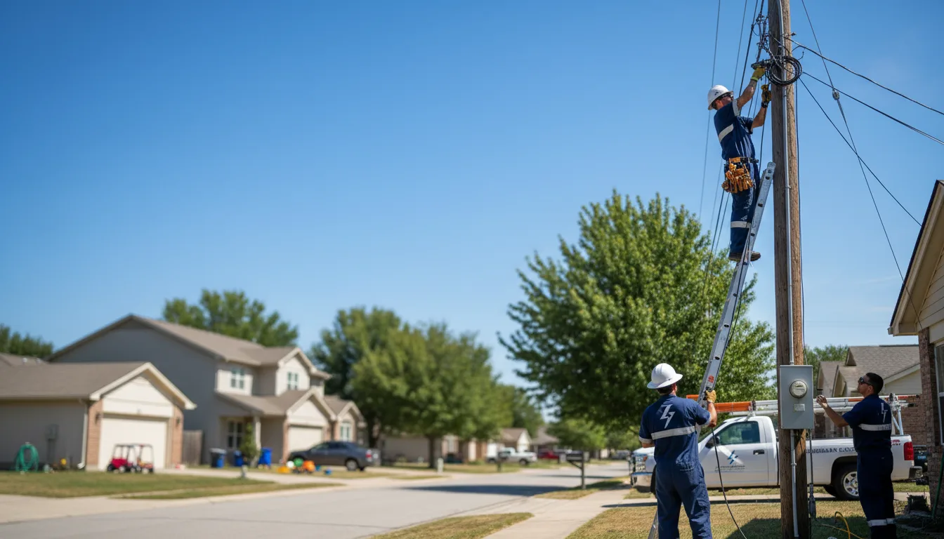 Residential electrician providing installation services in Topawa, AZ